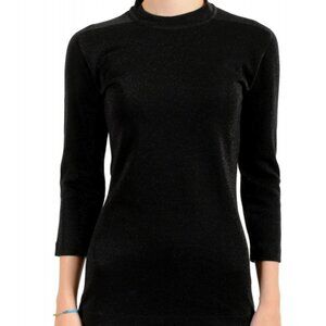 NWT Hugo Boss Black Shimmery Sweater Top 3/4 Sleeve Pullover sz L